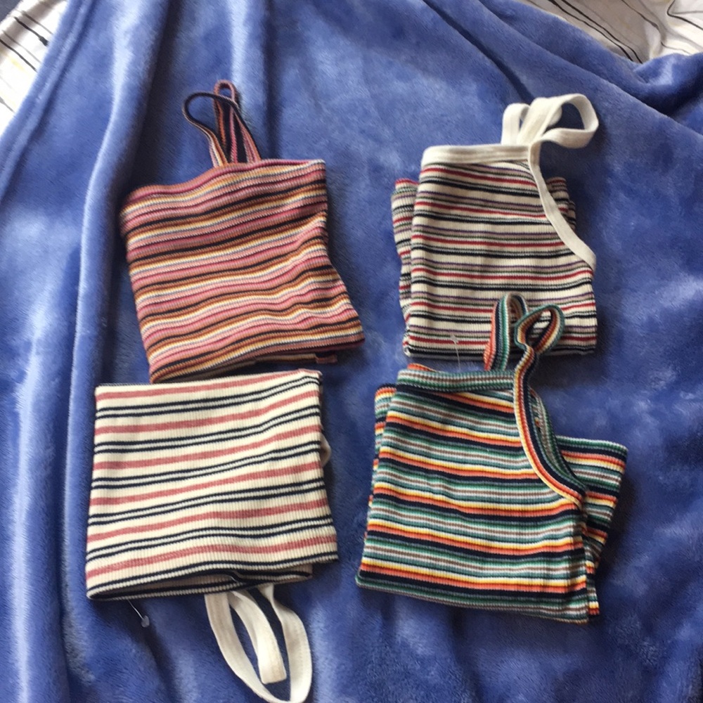 Brandy Striped tank tops